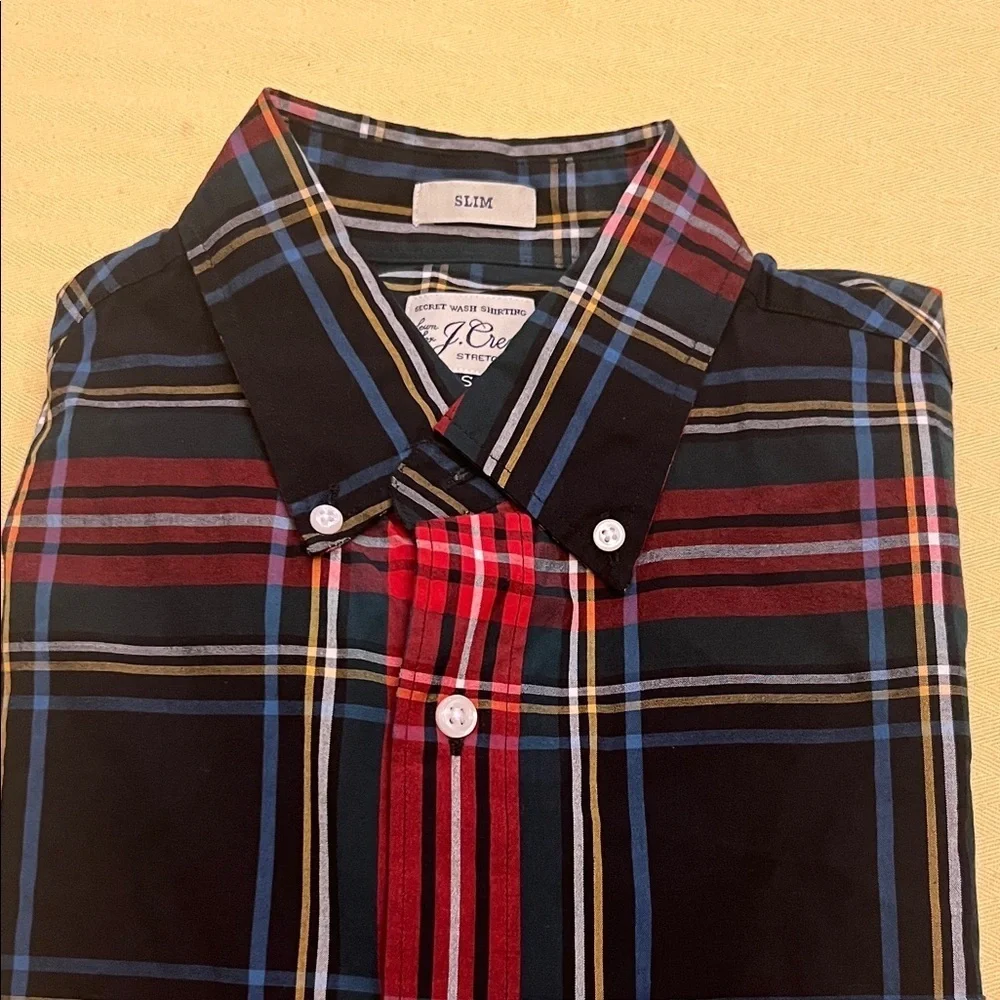 J. Crew vibrant plaid